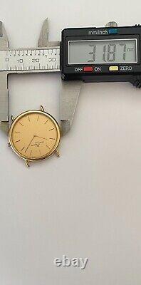 Baume & Mercier Geneve Watch Quartz Swiss made eta 210.001 Gold plated 8 Jewels