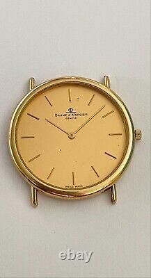 Baume & Mercier Geneve Watch Quartz Swiss made eta 210.001 Gold plated 8 Jewels