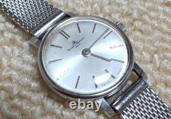 Baume Mercier Ladies Watch Manual Wind Silver Swiss Elegance Rare Vintage