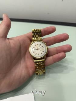 Baume & Mercier Vintage Chronograph Manual Wind Swiss Watch Rare Collectible