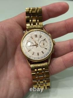 Baume & Mercier Vintage Chronograph Manual Wind Swiss Watch Rare Collectible