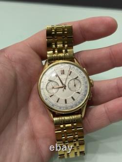 Baume & Mercier Vintage Chronograph Manual Wind Swiss Watch Rare Collectible