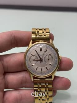 Baume & Mercier Vintage Chronograph Manual Wind Swiss Watch Rare Collectible