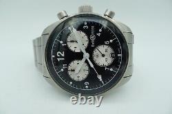 Bell & Ross 120 Vintage Swiss Pilot Chronograph 38mm Limited Rare 100m