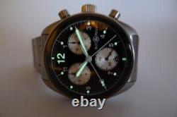 Bell & Ross 120 Vintage Swiss Pilot Chronograph 38mm Limited Rare 100m