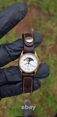 Breil Moon Phase Vintage Watch Date Quartz Rare Swiss Made Ref. 8154