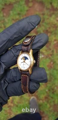Breil Moon Phase Vintage Watch Date Quartz Rare Swiss Made Ref. 8154