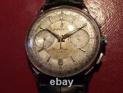 Breitling Giro D'italia Vintage Ultra Rare Stainless Steel Back Swiss Made