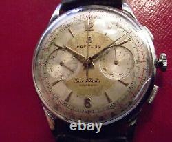 Breitling Giro D'italia Vintage Ultra Rare Stainless Steel Back Swiss Made