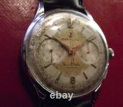 Breitling Giro D'italia Vintage Ultra Rare Stainless Steel Back Swiss Made