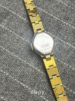 Bucherer Yellow Gold Plated Swiss Made RARE Ladies Watch By Rolex Vintage