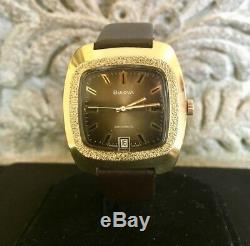 Bulova Collectors Rare 1974 Mans Automatic Winding Swiss Made N4 Vintage Watch