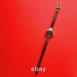 Bulova Dior Watch Vintage Collaboration Rare Brown & Gold 7214 Swiss Mechanical