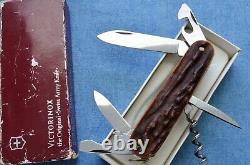 C. 1980s NIB RARE Stag Horn VICTORINOX Spartan Swiss Army Knife antler NOS VTG