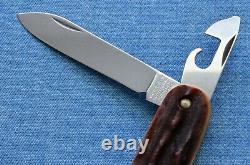 C. 1980s NIB RARE Stag Horn VICTORINOX Spartan Swiss Army Knife antler NOS VTG