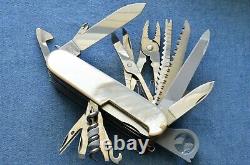 C1990s VTG RARE VICTORINOX SwissChamp MOTHER OF PEARL MOP Swiss Army Knife MIB