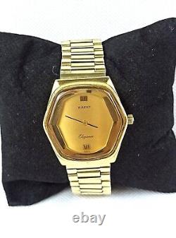 CLASSIC RADO ELEGANCE SWISS WATCH RARE GOLD VINTAGE AUTOMATIC 70s