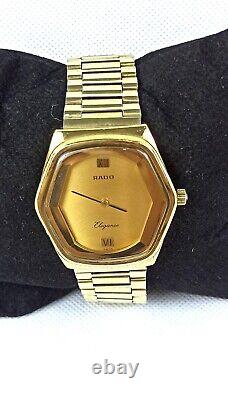 CLASSIC RADO ELEGANCE SWISS WATCH RARE GOLD VINTAGE AUTOMATIC 70s