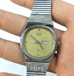 CLASSIC RADO SENATOR SWISS WATCH RARE SILVER & GOLD VINTAGE QUARTZ 80s MINT