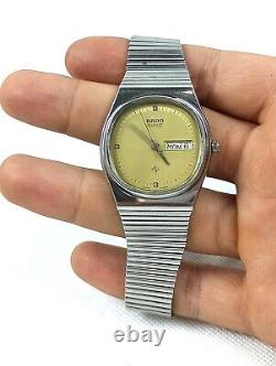 CLASSIC RADO SENATOR SWISS WATCH RARE SILVER & GOLD VINTAGE QUARTZ 80s MINT