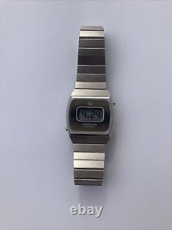 Certina Men's Vintage 70's Digital Watch 41482 Rare Swiss Made