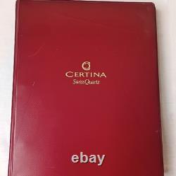Certina Swiss Quartz Dealer Presentation Binder Cyma Watch Catalog Rare