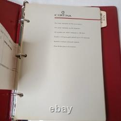 Certina Swiss Quartz Dealer Presentation Binder Cyma Watch Catalog Rare