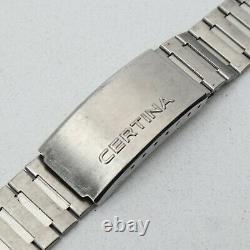 Certina Vintage Mens Watch Band Swiss Made Rare 18 MM Stainless steel 5824-3