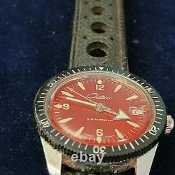 Chateau 1970's Rare Vintage Swiss Diver's Watch Just Serviced Works Great