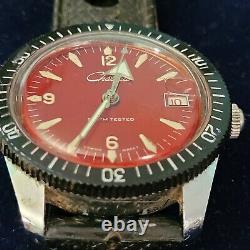 Chateau 1970's Rare Vintage Swiss Diver's Watch Just Serviced Works Great