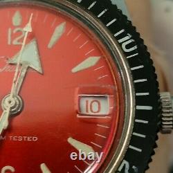 Chateau 1970's Rare Vintage Swiss Diver's Watch Just Serviced Works Great