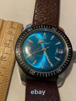 Chateau 1970's Rare Vintage Swiss Diver's Watch Works Great