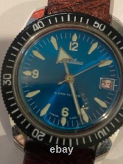 Chateau 1970's Rare Vintage Swiss Diver's Watch Works Great