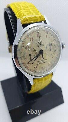 Cronografo Vintage Swiss Made-walker Extra-chronographe Suisse-rare-montre-n2