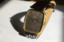 Cyma, Swiss Manual wind, Art deco, Goldplated, Rare Vintage