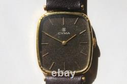 Cyma, Swiss Manual wind, Art deco, Goldplated, Rare Vintage