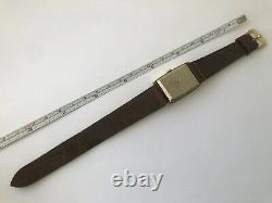 DARWIL RECTANGULAR VINTAGE RARE BEATIFUL ELEGANT GOLD PLATED SWISS WATCH 1970's