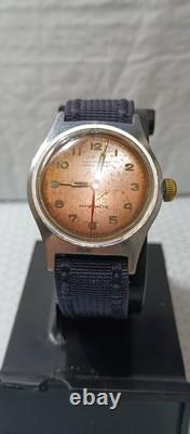 DELBA Military RARE Vintage 1940' Men's Watch Swiss Mechanical 17 J. 31 mm Works