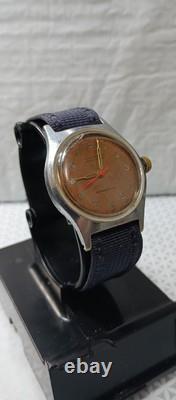 DELBA Military RARE Vintage 1940' Men's Watch Swiss Mechanical 17 J. 31 mm Works