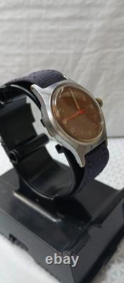 DELBA Military RARE Vintage 1940' Men's Watch Swiss Mechanical 17 J. 31 mm Works