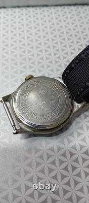DELBA Military RARE Vintage 1940' Men's Watch Swiss Mechanical 17 J. 31 mm Works