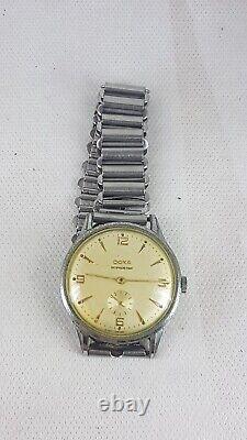 DOXA WWII 40's MILITARY VINTAGE 35mm RARE SWISS WATCH. Cal. 942