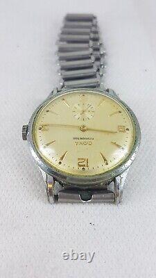 DOXA WWII 40's MILITARY VINTAGE 35mm RARE SWISS WATCH. Cal. 942