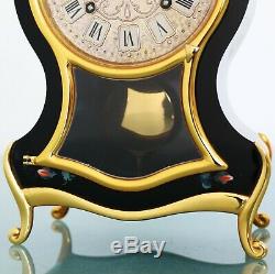 DU CHATEAU Vintage Mantel Clock BABY MINI SWISS! Neuchatel VERY RARE! BELL Chime