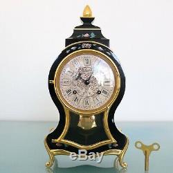 DU CHATEAU Vintage Mantel Clock BABY MINI SWISS! Neuchatel VERY RARE! BELL Chime