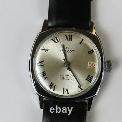 DUXOT watch men Vintage Swiss Made Date rare NOS sixties new unused
