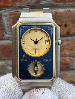 Dalil Supra Eta 2671 Swiss made Automatic Tank Vintage Watch Rare 29MM