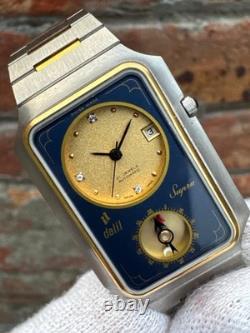 Dalil Supra Eta 2671 Swiss made Automatic Tank Vintage Watch Rare 29MM