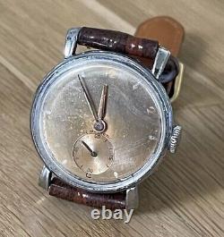 Diwen Rare Vintage Watch Fancy Lugs Ghost Tropical Dial Swiss Sub Seconds