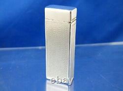 Dunhill Rollalite Sterling Silver Lighter Serviced Swiss Vintage Very RARE
